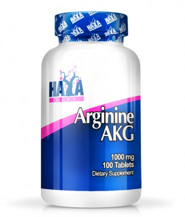 HAYA LABS Arginine AKG 1000mg  100 Tabs.