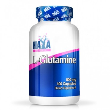 HAYA LABS L-Glutamine 500mg.  100caps.