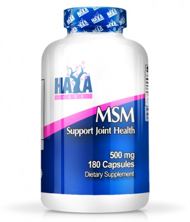 HAYA LABS MSM 500mg.  180 Vcaps.