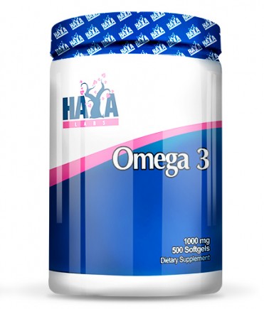 HAYA LABS Omega 3 1000mg.  500 Softgels