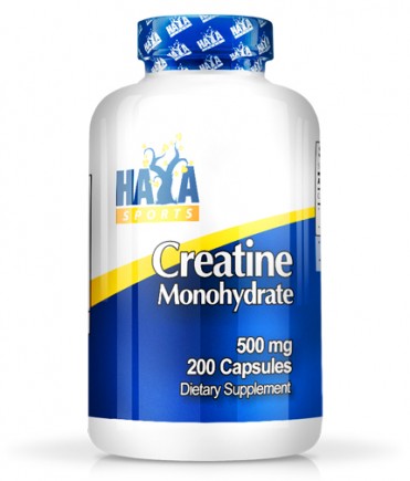 HAYA LABS Sports Creatine Monohydrate 500mg  200 Caps.